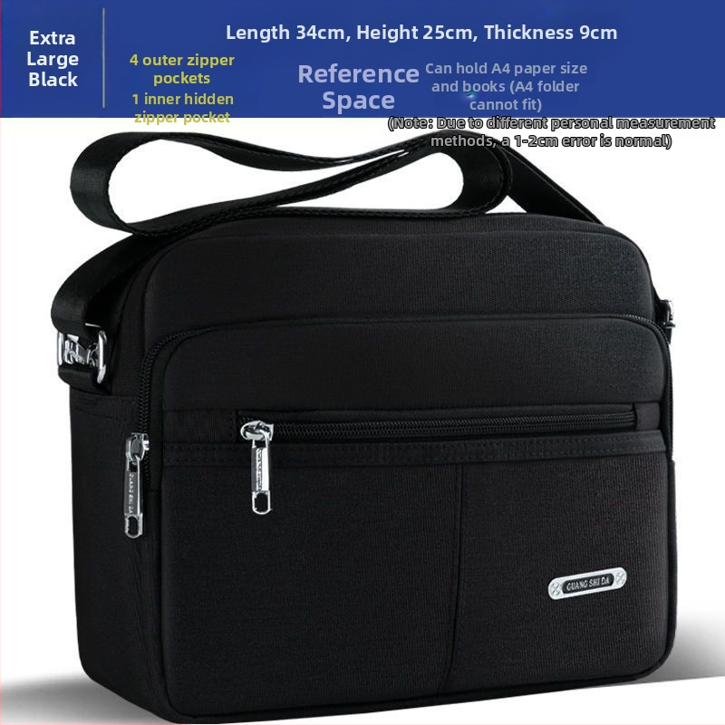 Férfi PU válltáska — vízálló, Oxford béléssel, szabadidős utazásokhoz, nyár 2024