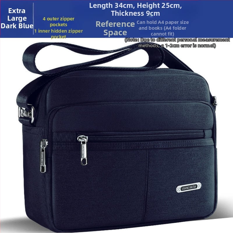 Férfi PU válltáska — vízálló, Oxford béléssel, szabadidős utazásokhoz, nyár 2024