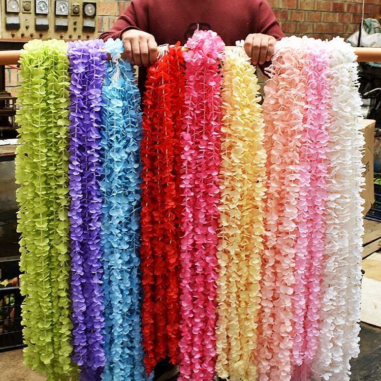 Umjetna orhideja nit za stropne dekoracije za vjenčanja i hotele (plastika, injekcijsko oblikovanje, sorta 40725458520, namjena: vjenčanja, vanjske rekvizite za fotografije, kućni dekor)