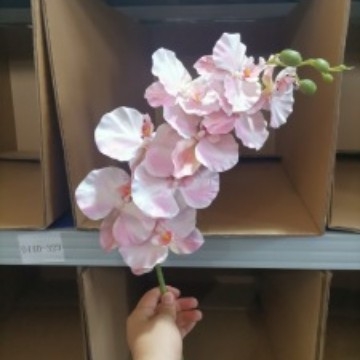 Umjetni buket Phalaenopsis orhideja, 9 glavica, svilenih cvjetova, unutarnja dekoracija, vjenčane rekvizite i rekviziti za fotografiju