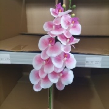 Umjetni buket Phalaenopsis orhideja, 9 glavica, svilenih cvjetova, unutarnja dekoracija, vjenčane rekvizite i rekviziti za fotografiju
