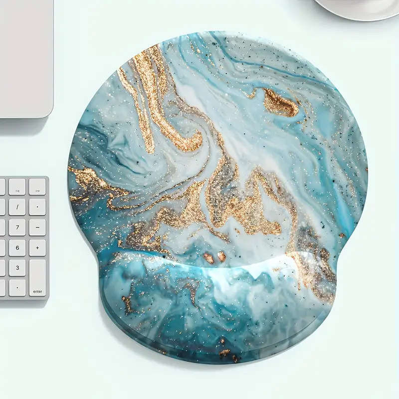 Хели-комбинационен комплект, голяма подложка за китката; материал: гума+плат+паметова пяна; пластмасово формоване; функция: подложка за китката