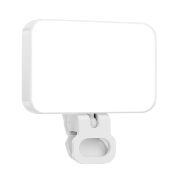 Lumină mică clip-on pentru telefoane mobile, 4W, 5V, temperatură de culoare reglabilă 2500K–9900K, trei temperaturi, pentru streaming, fotografie în aer liber