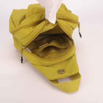 JIELANGSHI Раница за свободното време от нейлон с цип, триизмерен външен дизайн, полиестерна подплата, джоб за телефон, лято 2025