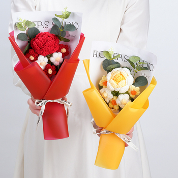 Слънчогледов изкуствен букет - ръчно изработен от Muyi; подарък за Деня на учителя.