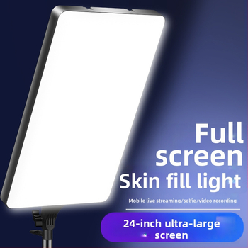 Lumină LED pentru streaming live RL-24, 80W, 220V, sursă LED, trei temperaturi de culoare