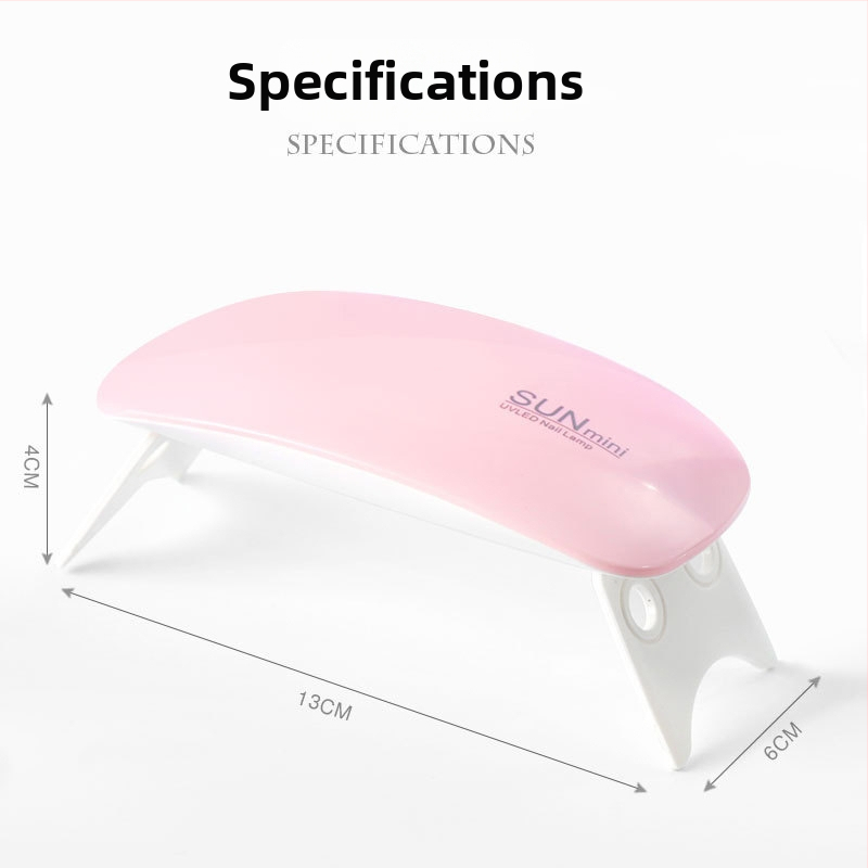 Maniküüri geellaki kuivatamiseks lamp, kaasaskantav, viieosaline komplekt