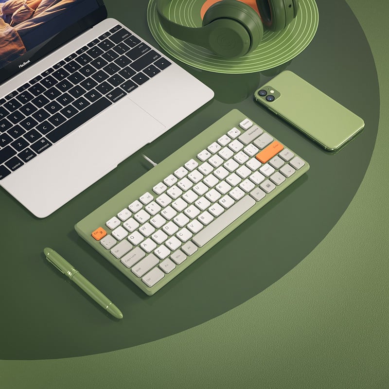 Клавиатура и мишка с кабел, 68 клавиши, USB, ABS корпус, кабел около 1,5 м, без подсветка