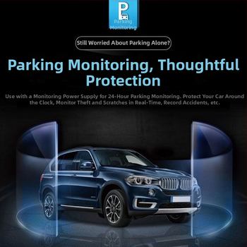 Dash cam auto 2160p cu vedere nocturnă, 360° obiectiv dual față-spate, imagine panoramică de mers înapoi, detector radar