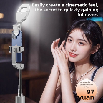 W66 Lampa LED inelar cu clips pentru fotografiere — iluminator portabil pentru selfie și streaming live, sub 10W, 110V