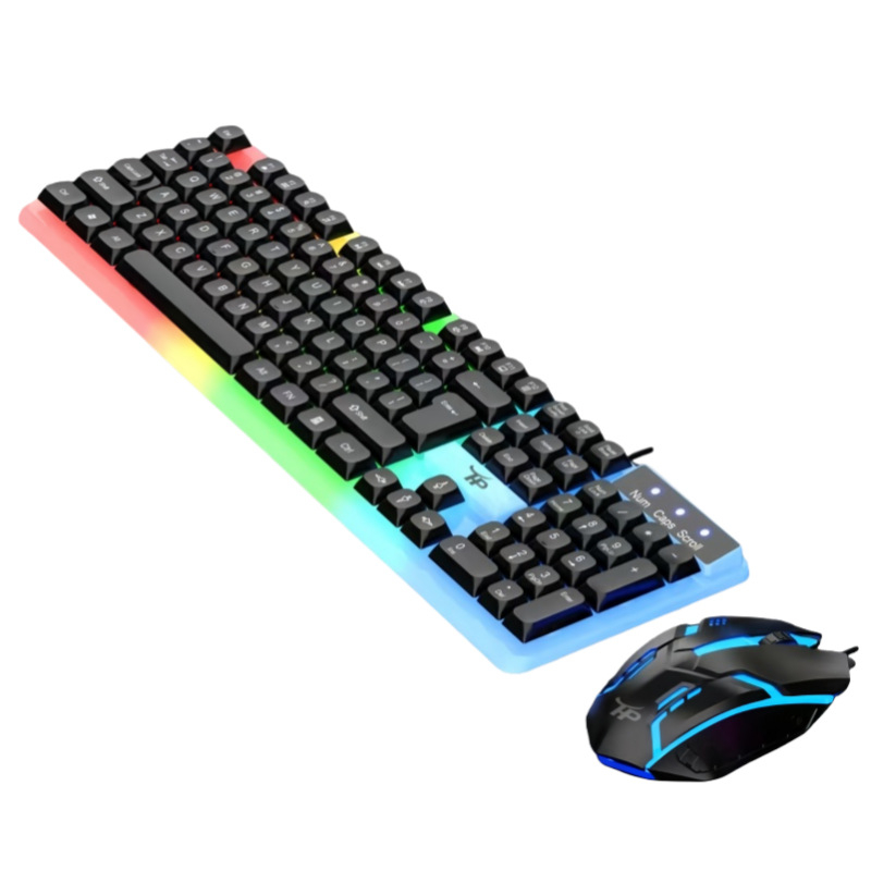 Žični set tipkovnice i miša, USB, 1600 DPI, ergonomski i vodootporan, 1,4 m kabel