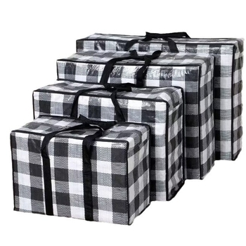 PE plēves austā rokas soma drēbēm un segām, pašuzvārta, bez apdrukas