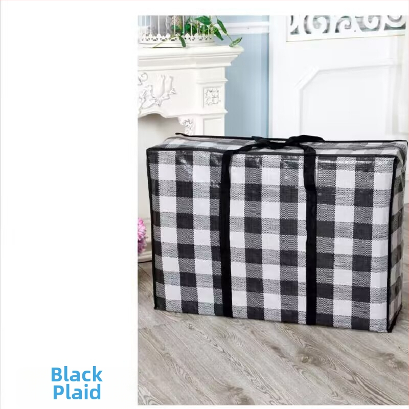 PE plēves austā rokas soma drēbēm un segām, pašuzvārta, bez apdrukas