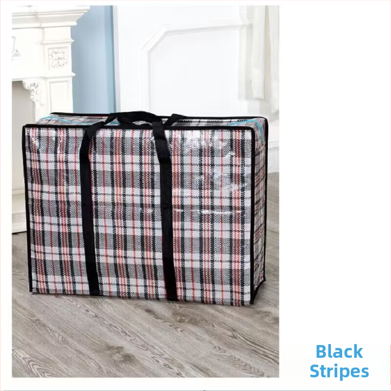 PE plēves austā rokas soma drēbēm un segām, pašuzvārta, bez apdrukas