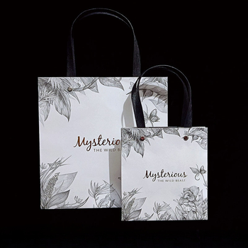 Pungă de hârtie pentru bijuterii în stil Ins, ambalaj de cadou desenat manual, personalizabil