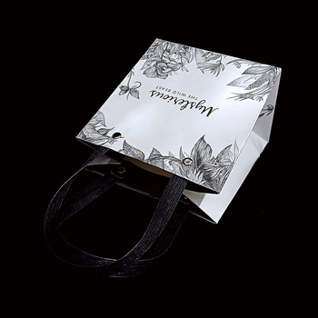 Pungă de hârtie pentru bijuterii în stil Ins, ambalaj de cadou desenat manual, personalizabil