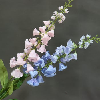 Floare artificial Lily of the Valley, ramură înaltă în stil franțuzesc, decor pentru sala de nunți (Material: Plastic; Proces: Altul; Utilizare: Nuntă, Exterior, Recuzită pentru fotografie)