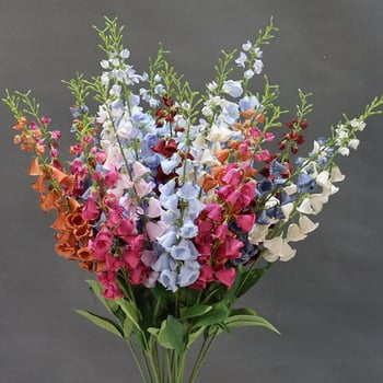 Floare artificial Lily of the Valley, ramură înaltă în stil franțuzesc, decor pentru sala de nunți (Material: Plastic; Proces: Altul; Utilizare: Nuntă, Exterior, Recuzită pentru fotografie)