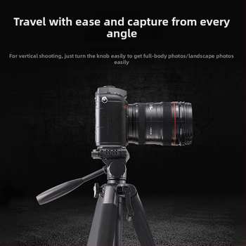 Kameros trikojis komplektas su 3D PTZ, aliuminio lydinys, apkrova 6-10 kg, greito atlaisvinimo plokštelė