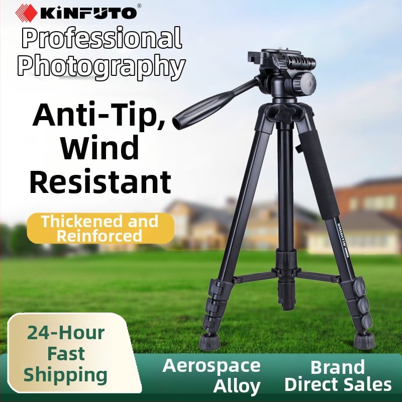 Kameros trikojis komplektas su 3D PTZ, aliuminio lydinys, apkrova 6-10 kg, greito atlaisvinimo plokštelė