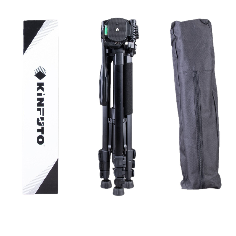 Kameros trikojis komplektas su 3D PTZ, aliuminio lydinys, apkrova 6-10 kg, greito atlaisvinimo plokštelė