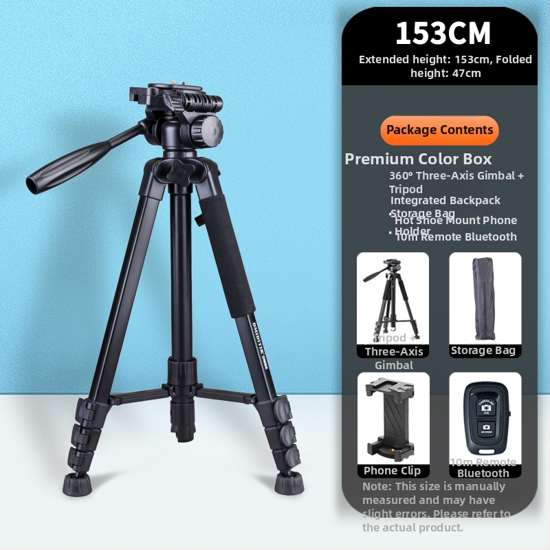 Kameros trikojis komplektas su 3D PTZ, aliuminio lydinys, apkrova 6-10 kg, greito atlaisvinimo plokštelė