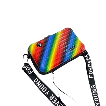 8-инчов пътнически несесер за грим и кръстосана чанта - ABS+PC, подплата полиестер, водоустойчива, сухо-мокро разделение, разширяем капацитет