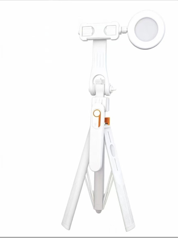 Selfie tyč s AI rozpoznávaním tváre, proti vibráciám stabilizácia, vysúvací štvornožný statív, inteligentný gimbal s automatickým sledovaním a vstavaným svetlom