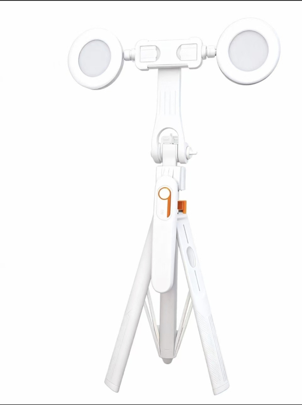 Selfie tyč s AI rozpoznávaním tváre, proti vibráciám stabilizácia, vysúvací štvornožný statív, inteligentný gimbal s automatickým sledovaním a vstavaným svetlom