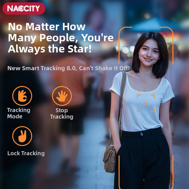 Selfie tyč s AI rozpoznávaním tváre, proti vibráciám stabilizácia, vysúvací štvornožný statív, inteligentný gimbal s automatickým sledovaním a vstavaným svetlom