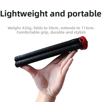 Trikojis stovis su teleskopiniu trikampio laikikliu iš nerūdijančio plieno, 8 dalys, rutulinė galva, apkrova 2–5 kg, modelis SC22712, prekės ženklas Shucheng