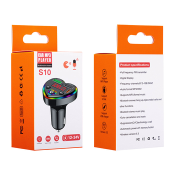 S10 Bluetooth MP3 плеър за кола с FM радио, Hands-Free разговори, PD бързо зареждане и MP3 възпроизвеждане от USB диск