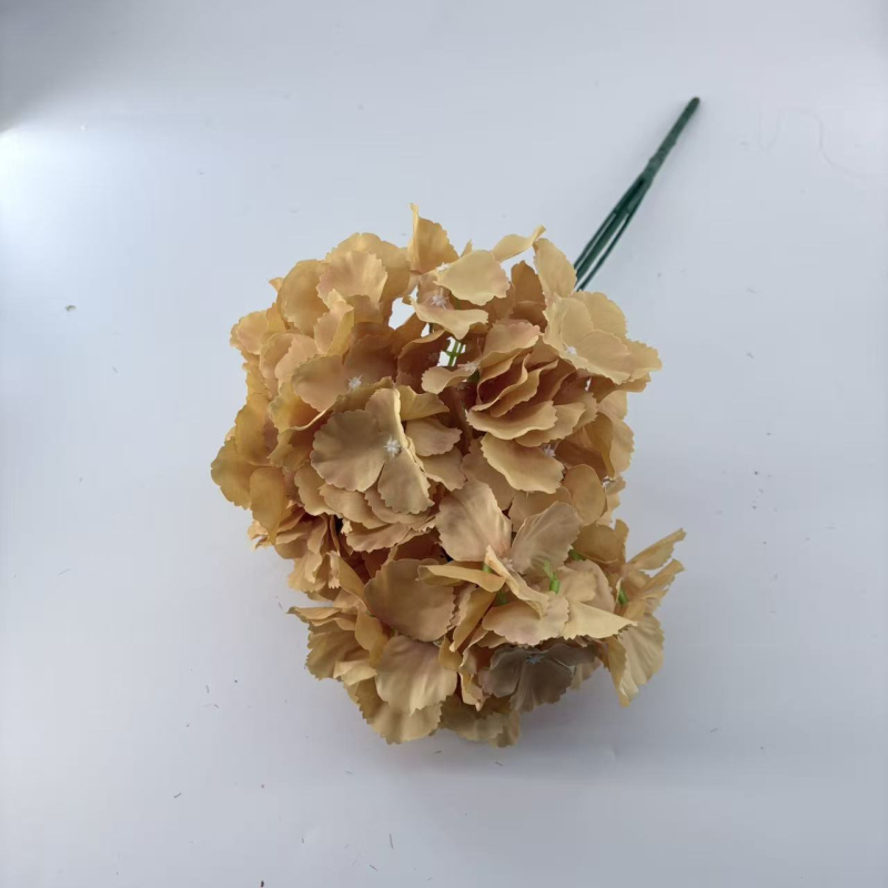 Umjetni buket hortenzije (Hydrangea), jedna grana, 135 dijelova latica, za vjenčanja i fotografiranje