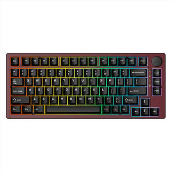Механична клавиатура, алуминиева сплав, 82 клавиша, Bluetooth, отключване с пръстов отпечатък