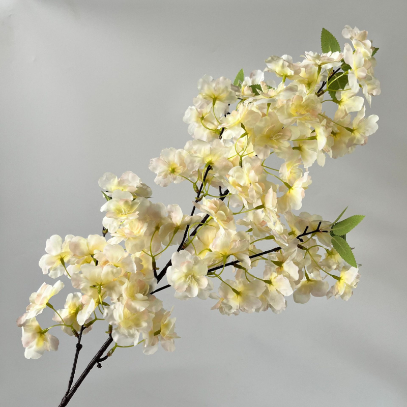 Mesterséges cseresznyefa ág — selyem virág, fotórekvizit és otthoni dekoráció