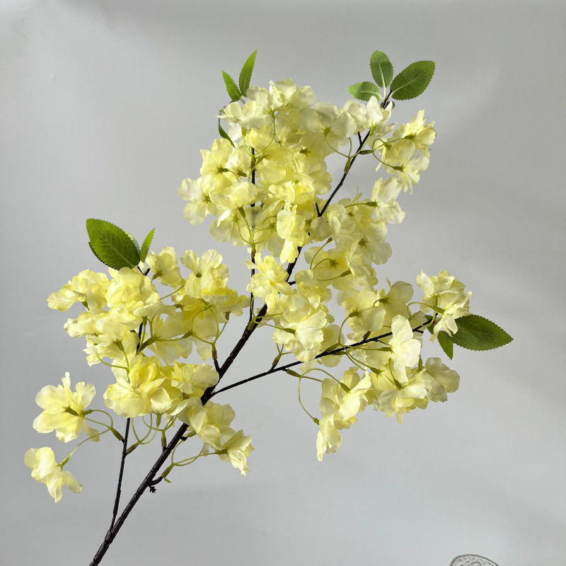 Mesterséges cseresznyefa ág — selyem virág, fotórekvizit és otthoni dekoráció