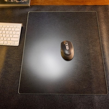 Стъклена подложка за мишка с антихлъзгаща повърхност, едностранна, печат с лого, персонализируема, модел SBD-6988