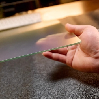 Стъклена подложка за мишка с антихлъзгаща повърхност, едностранна, печат с лого, персонализируема, модел SBD-6988