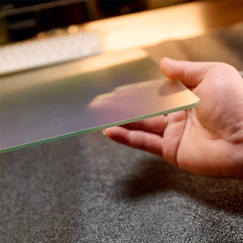 Стъклена подложка за мишка с антихлъзгаща повърхност, едностранна, печат с лого, персонализируема, модел SBD-6988