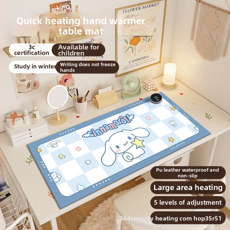 Darbalaukio šildymo kilimėlis su aliuminio šildymo sluoksniu, 220V, 80W, išmanus temperatūros reguliavimas, Kairu Shark