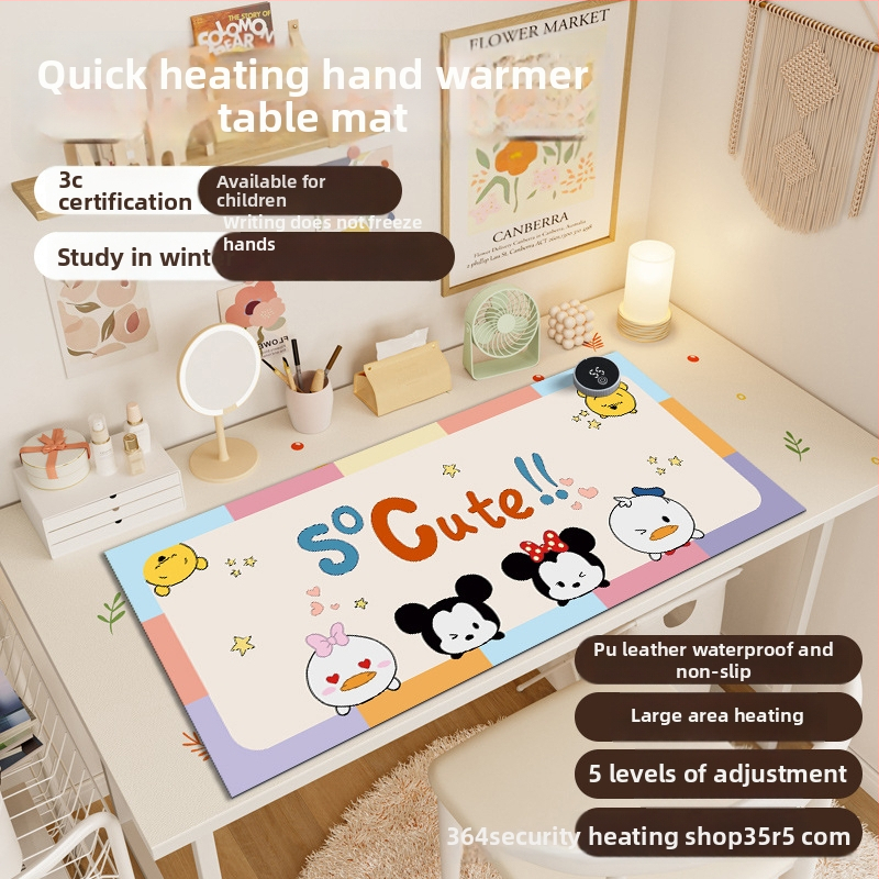 Darbalaukio šildymo kilimėlis su aliuminio šildymo sluoksniu, 220V, 80W, išmanus temperatūros reguliavimas, Kairu Shark