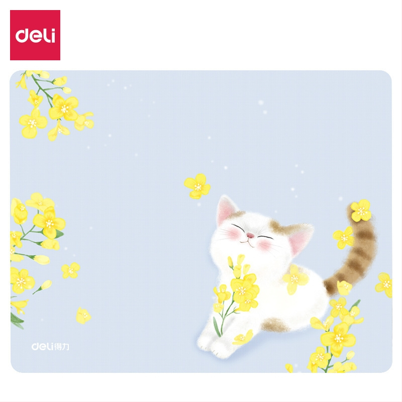 Deli противохлъзгаща се мишка подложка от плат, пасторален стил настолна подложка, модели 3691 3692 33188 83001 83003 2225 2226 2227
