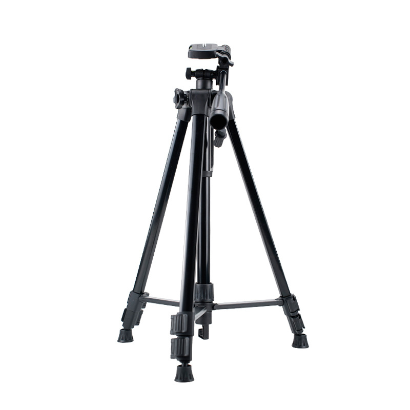 Beno statív pre kameru na živé vysielanie, podlahová podpora, výška 1,4 m, nosnosť 3-5 kg, 3-dielne železné rúry, hmotnosť 858 g