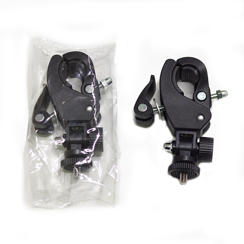 Suport universal pentru telefon mobil pentru transmisiuni live, cu țeavă rotundă, clemă retractabilă puternică și clemă de extindere | ABS plastic, sarcină de până la 5 kg