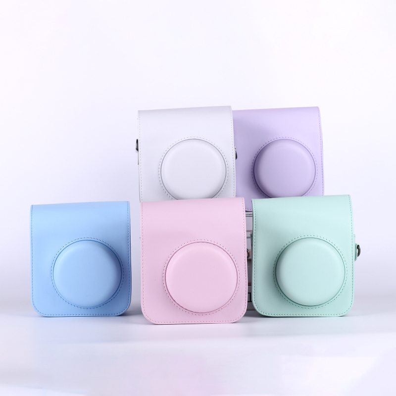 INSTAX Mini12/11 fotoaparato krepšys – PU medžiaga, per petį stilius, unisex, be pamušalo, 2023 ruduo