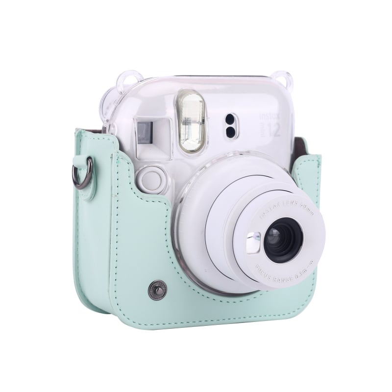 INSTAX Mini12/11 fotoaparato krepšys – PU medžiaga, per petį stilius, unisex, be pamušalo, 2023 ruduo