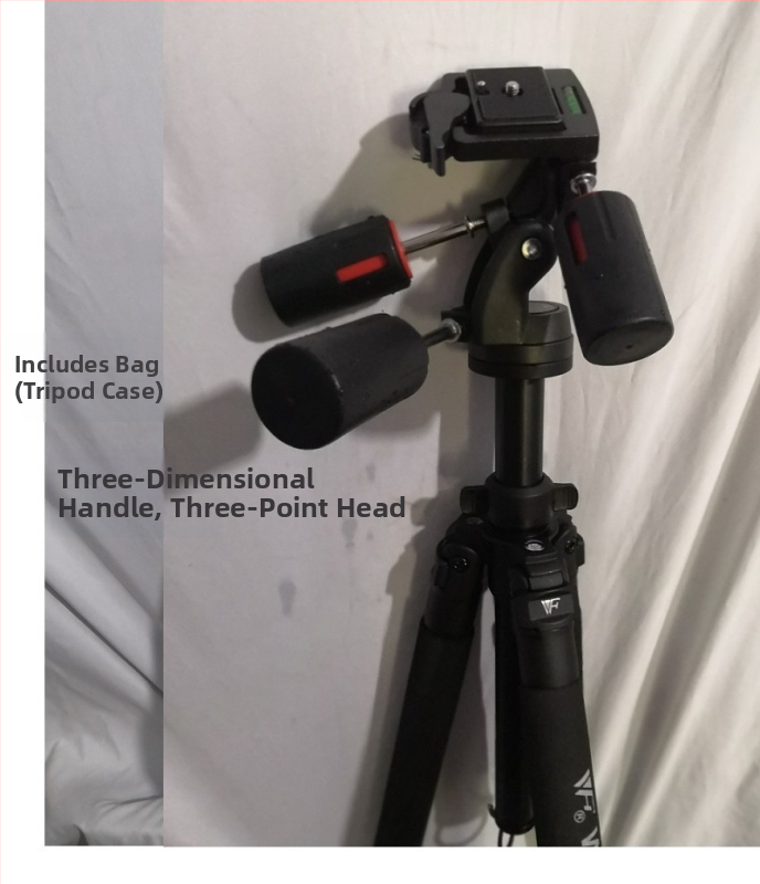 Weifeng WF6663A profesionalus SLR fotoaparato stovas su 3D PTZ galva, aliuminio lydinys, 8 kg apkrova, 3-segmentų kojų dalys, greito atleidimo plokštelė