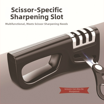 Többfunkciós konyhai élező gyémánt élezéssel, ABS + rozsdamentes acél, nyomtatott logó, 2017 tél megjelenés, modern minimalist stílus