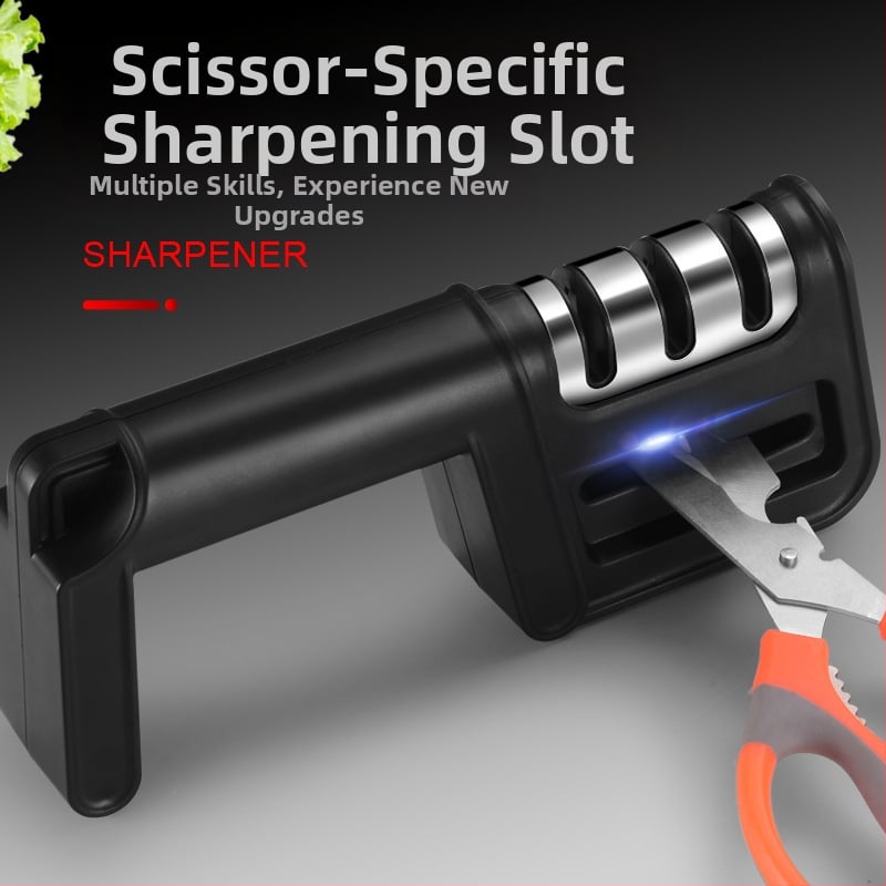 Többfunkciós konyhai élező gyémánt élezéssel, ABS + rozsdamentes acél, nyomtatott logó, 2017 tél megjelenés, modern minimalist stílus