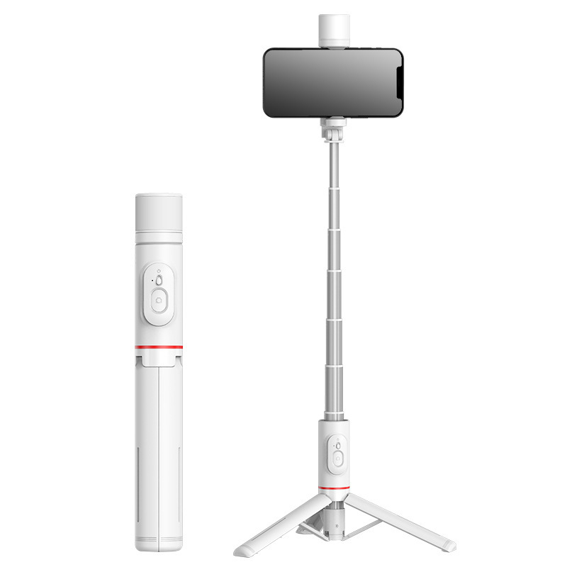 Q12S okostelefon-triPod Bluetooth selfie bot, forgó fény, alumíniumötvözet, távirányító